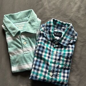 Little Boys Collared Shirts from The Children’s Place (Lot of 2) (Sz Small 5/6)
